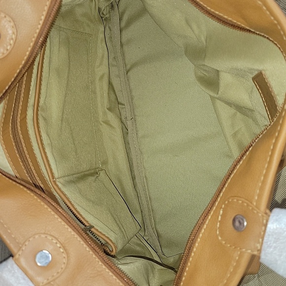 Piel Leather Tan Tote Crossbody Shoulder Bag New - Picture 9 of 13